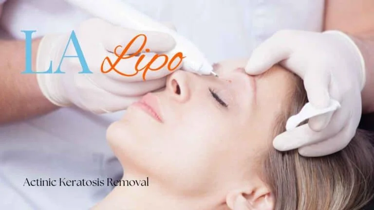 Woman receiving Actinic Keratosis Removal Treatment Ledbury