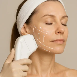 Woman having HI-FU to reduce wrinkles call LA LIPO Ledbury Now!