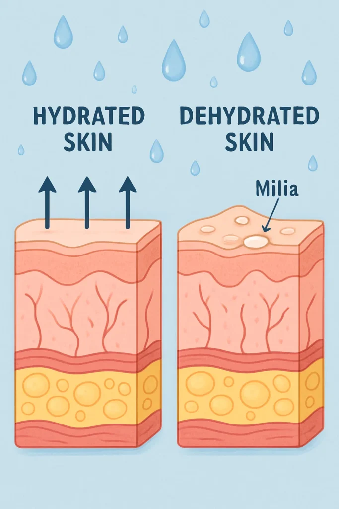 The importance of hydration and milia production Ledbury