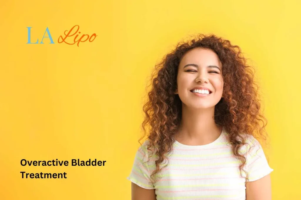 woman smiling about overactive bladder treatment Ledbury solutions